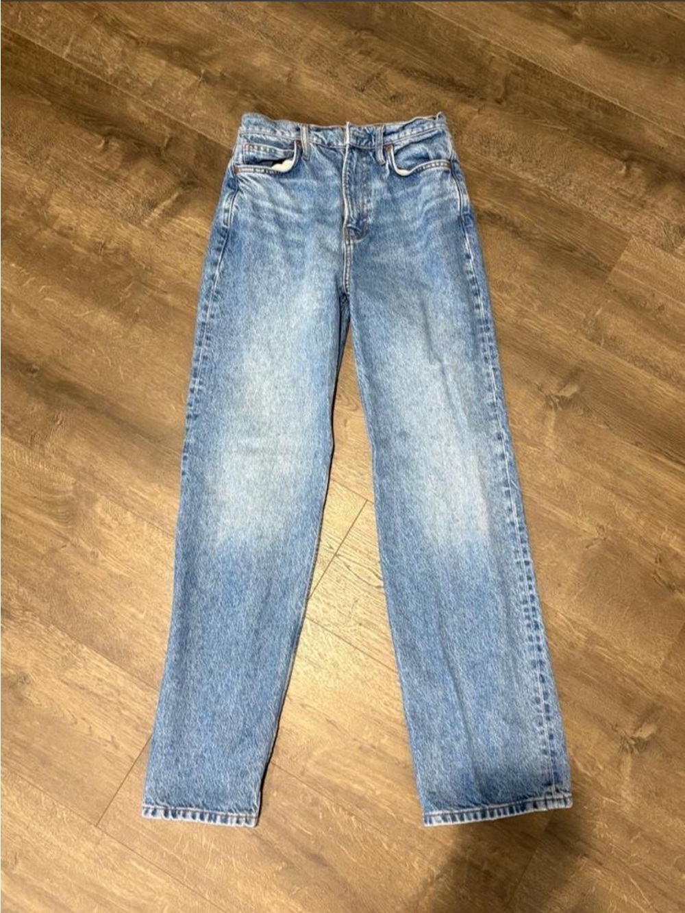 Reformation Light Wash Straight Jeans